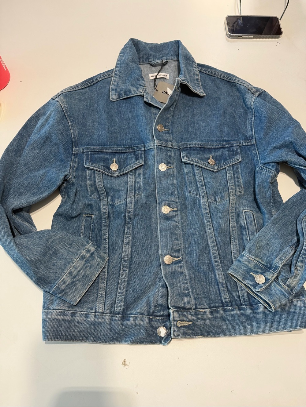 Balenciaga Light Blue Denim Jacket - Men's Shirt Jacket